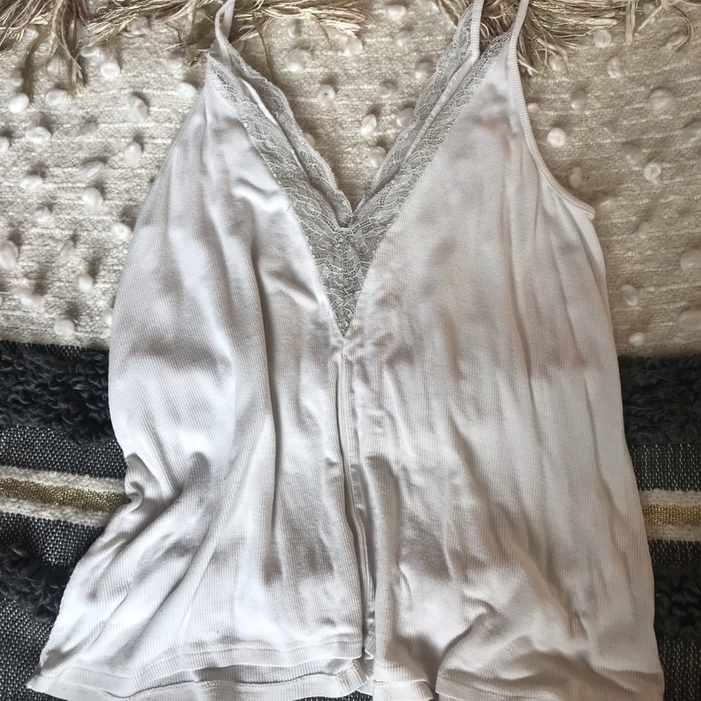 White Lace Tank Top